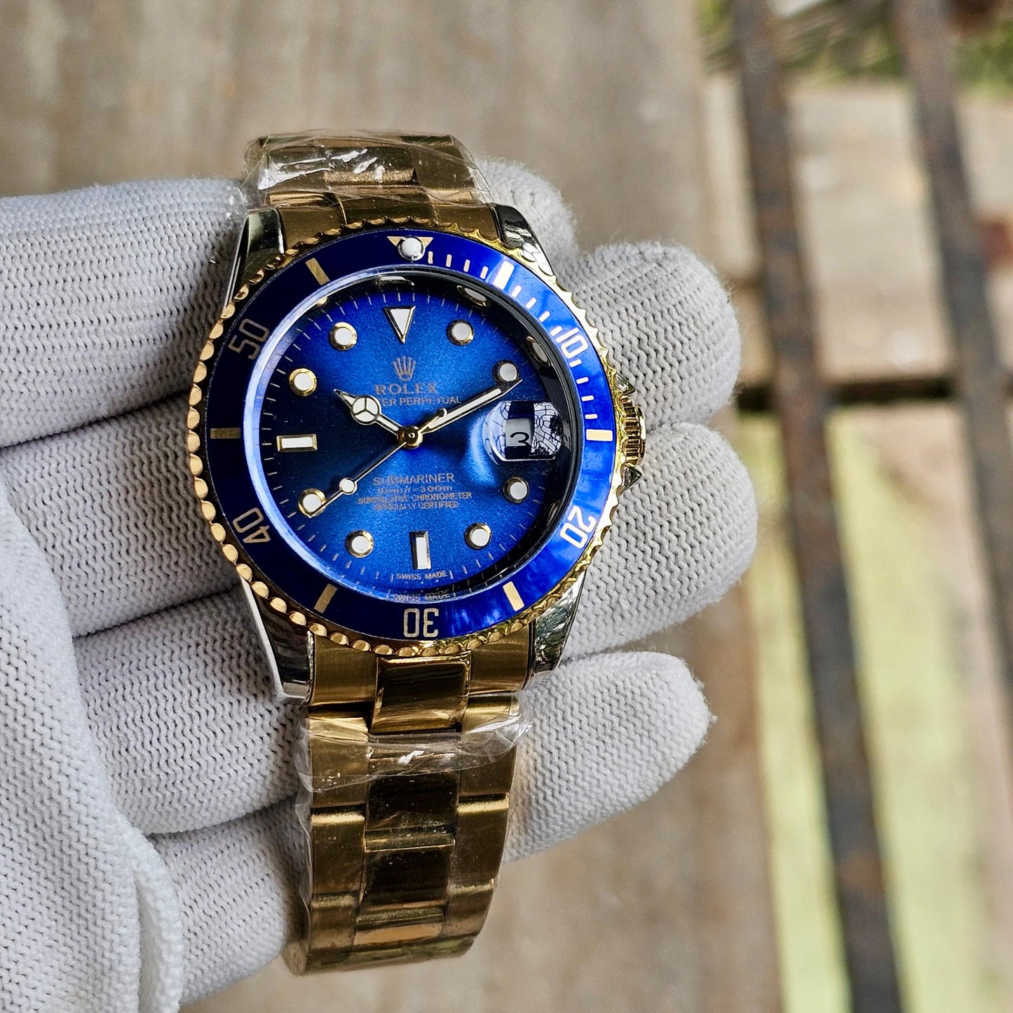 Premium Rolex Submariner Black Dial Automatic Men’s Watch – Date Chronograph & Water Resistant by Luxevion
