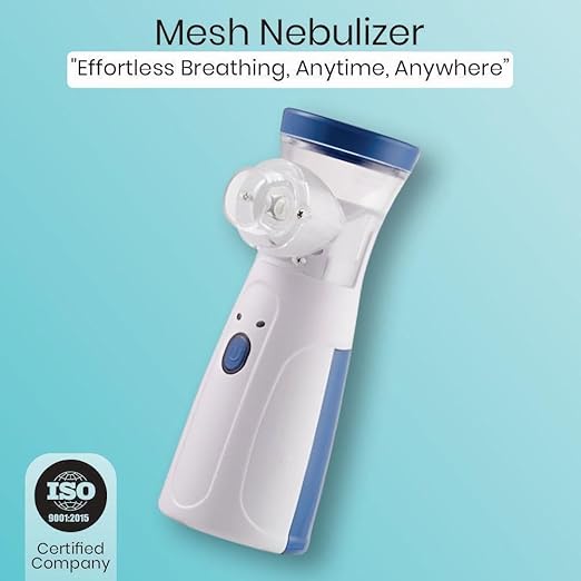 Quiet and Efficient Portable Mesh Nebulizer for Home and Travel Use