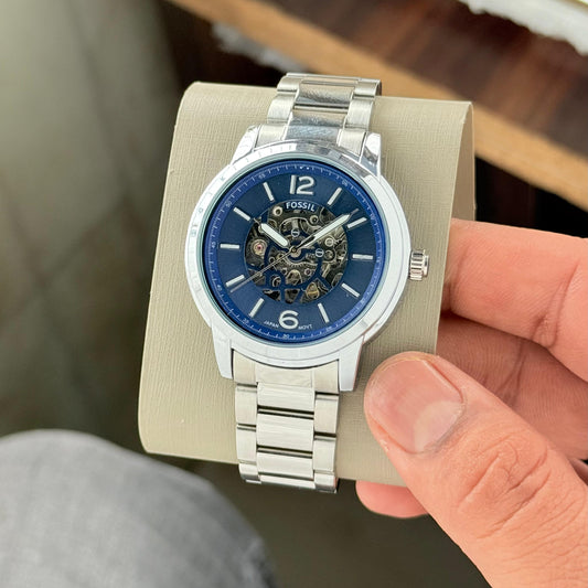 Best Men’s Watch India – Fossil Heritage Automatic Stainless Steel Strap