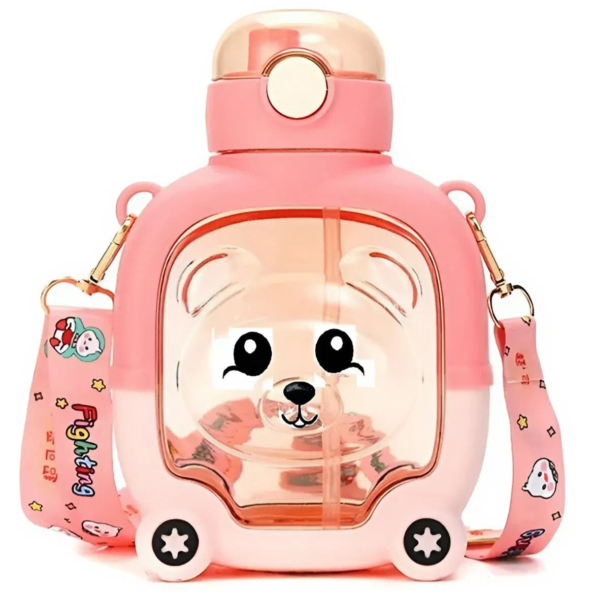 Luxevion
Cute Cartoon Bear Sipper Water Bottle