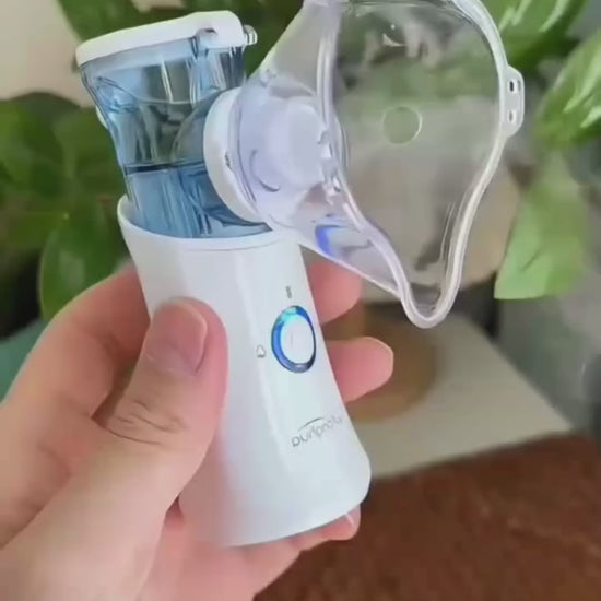 Compact Mesh Nebulizer White Blue
