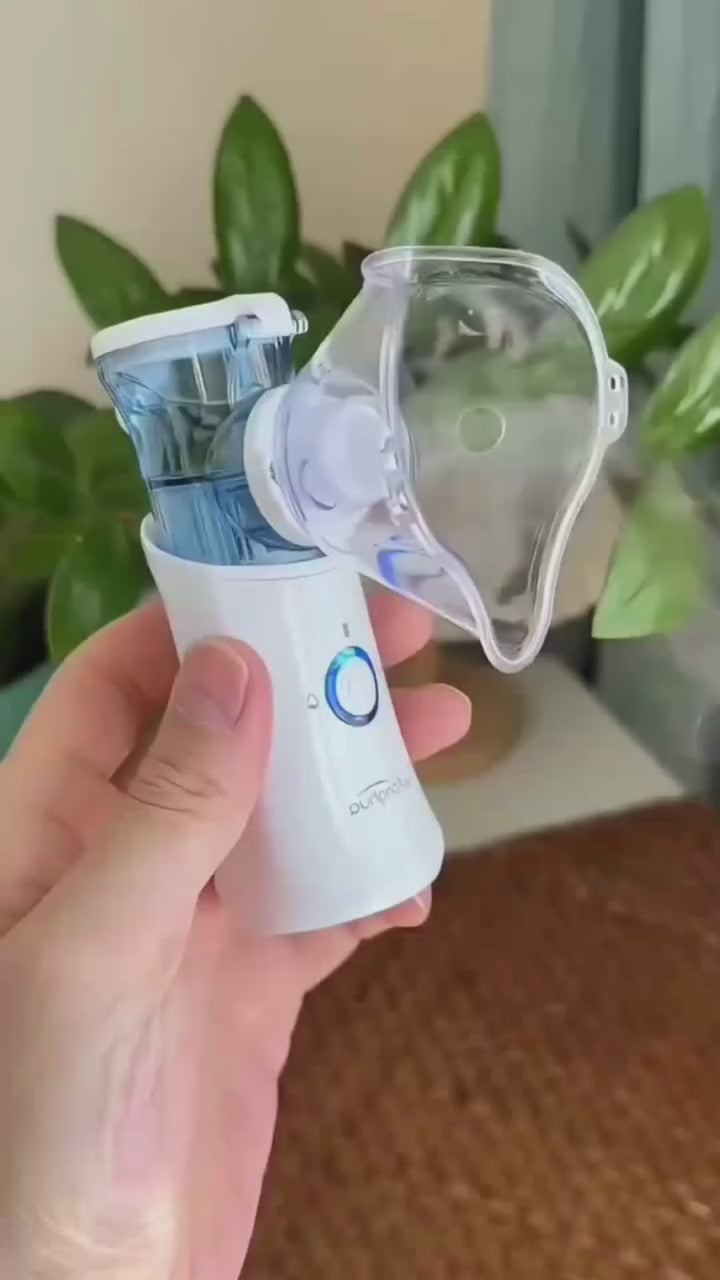 Compact Mesh Nebulizer White Blue